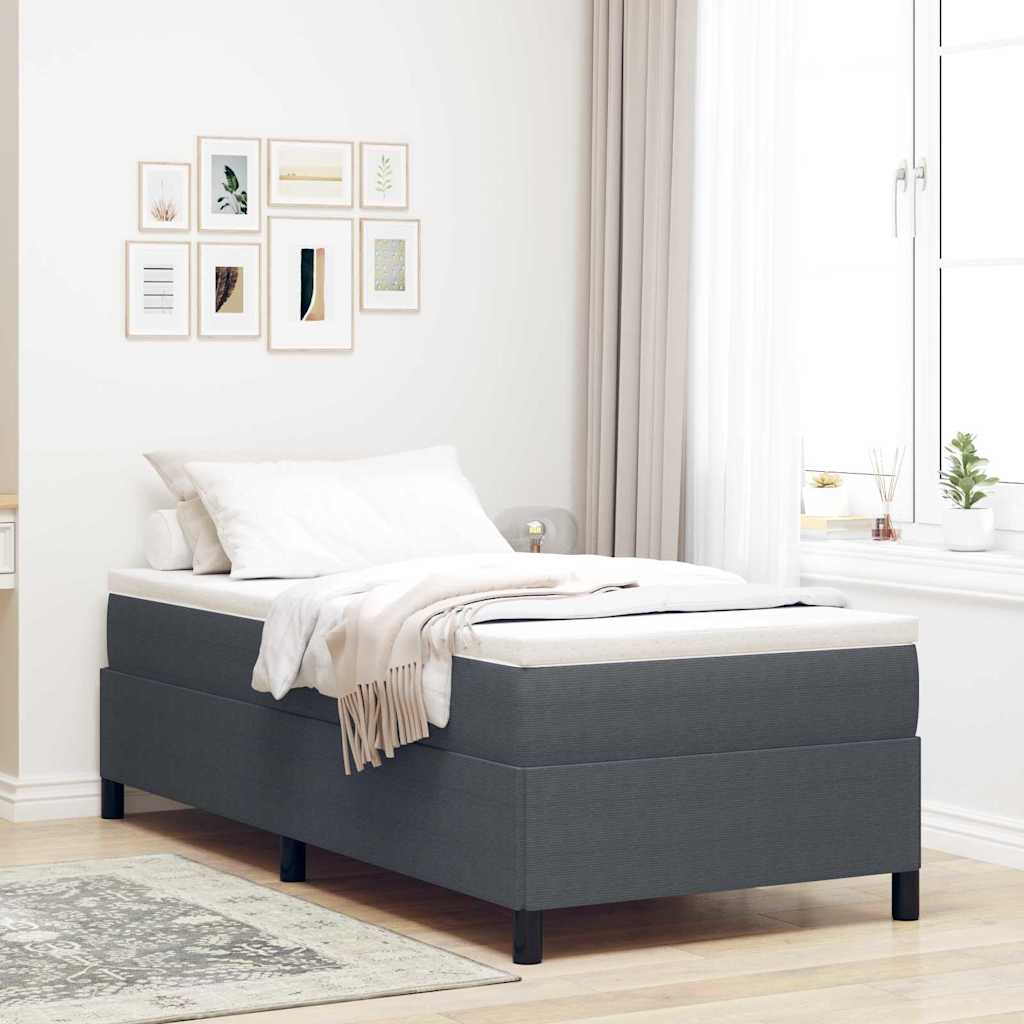 Krevet s opruga kutije Tamno siva 80 x 200 cm Kordura tekstil