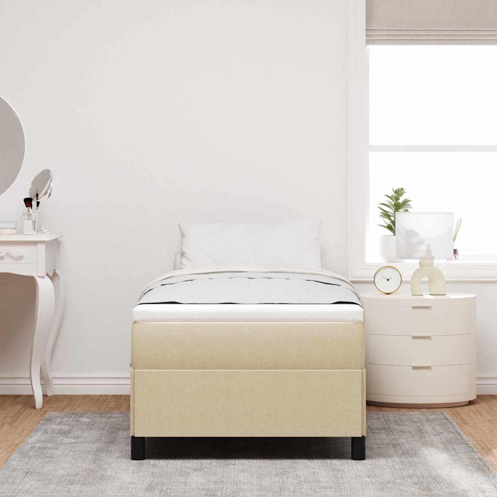 Krevet s opruga kutije Siva zelena 80 x 200 cm Kordura tekstil