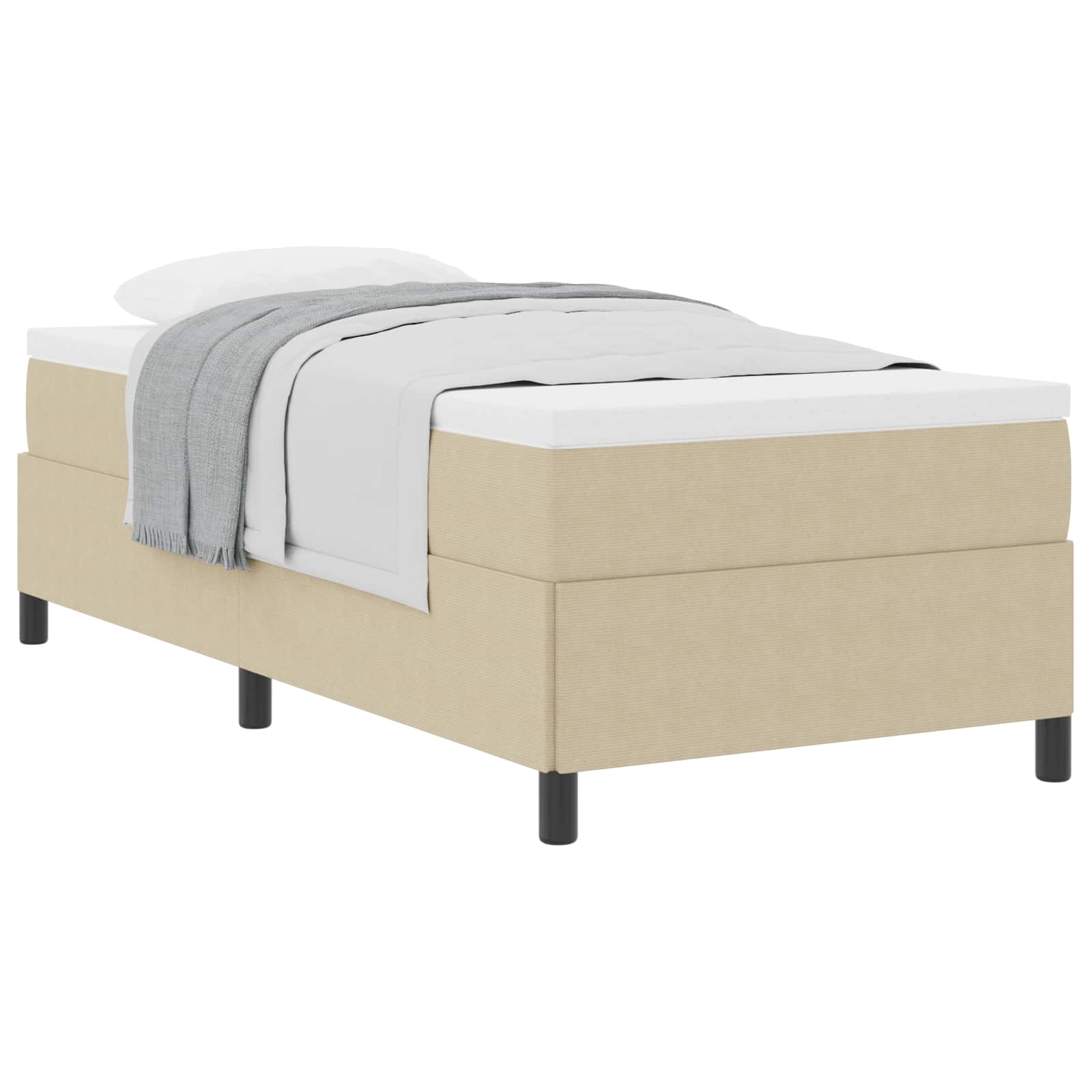 Krevet s opruga kutije Siva zelena 80 x 200 cm Kordura tekstil