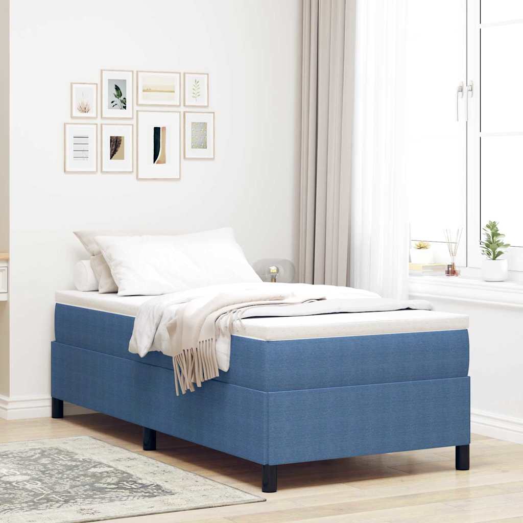 Krevet s opruga kutije Plava 90 x 190 cm Kordura tekstil