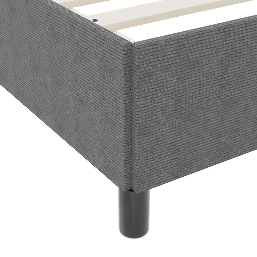 Krevet s opruga kutije Svjetlosiva 100 x 200 cm Kordura tekstil