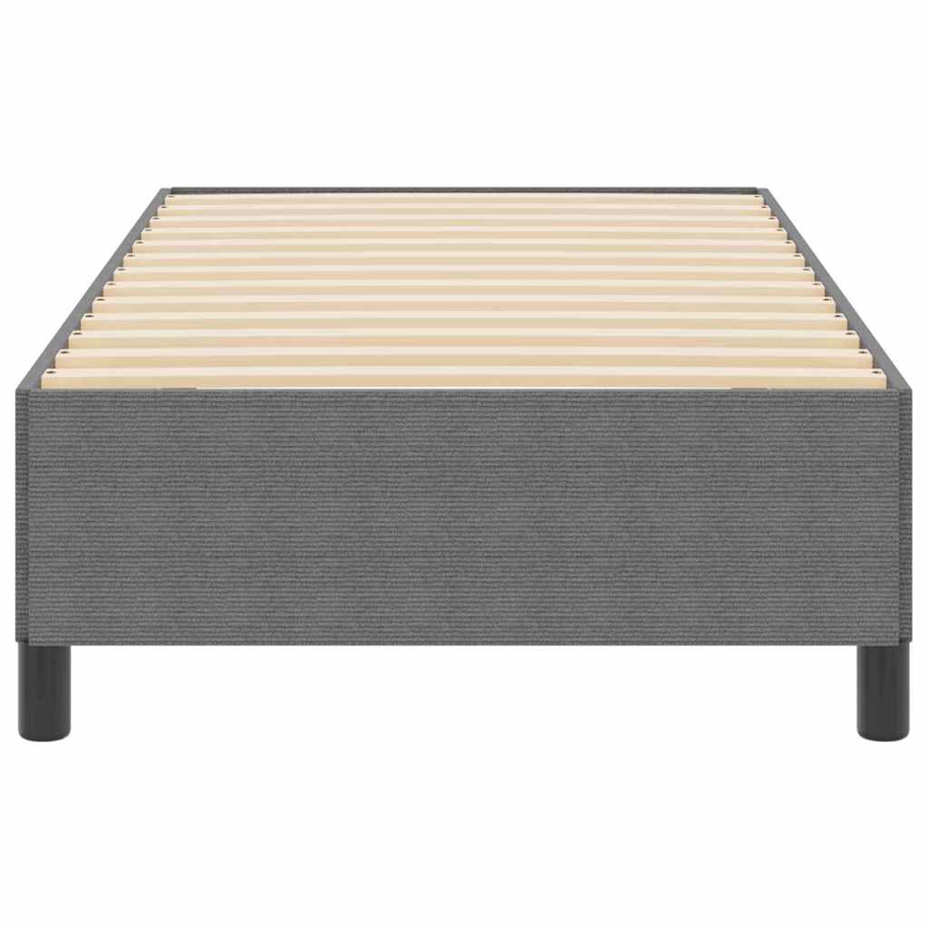 Krevet s opruga kutije Svjetlosiva 100 x 200 cm Kordura tekstil