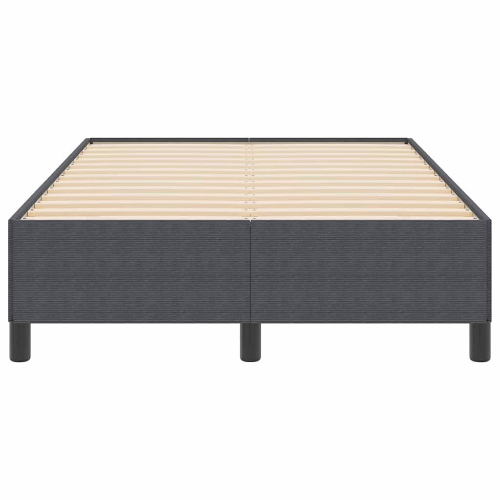 Krevet s opruga kutije Tamnosiva 120 x 190 cm Kordura tekstil