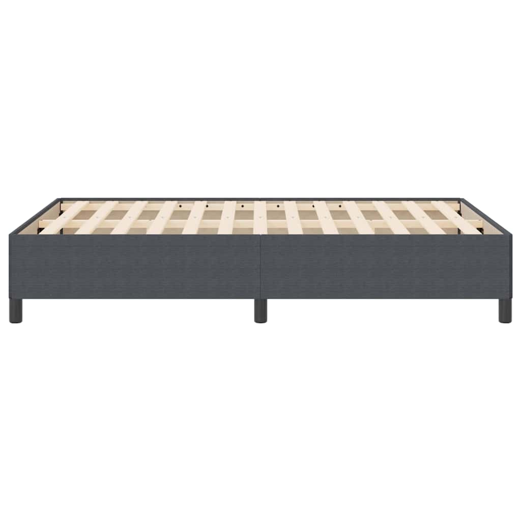 Krevet s opruga kutije Tamnosiva 140 x 200 cm Kordura tekstil