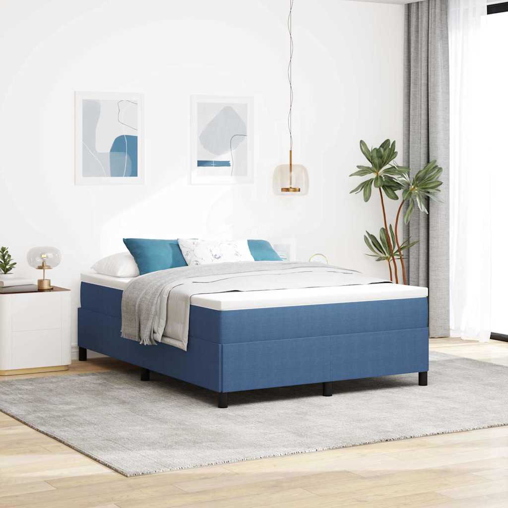 Krevet s opruga kutije Plava 140 x 200 cm Kordura tekstil