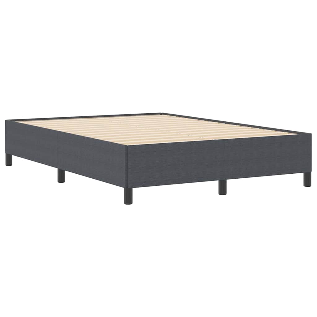 Krevet s opruga kutije Tamnosiva 160 x 200 cm Kordura tekstil