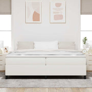 Krevet s opruga kutije Krem 200 x 200 cm Kordura tekstil