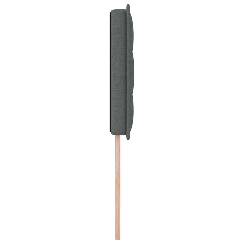 Uzglavlje Tamno siva 80 cm tkanina