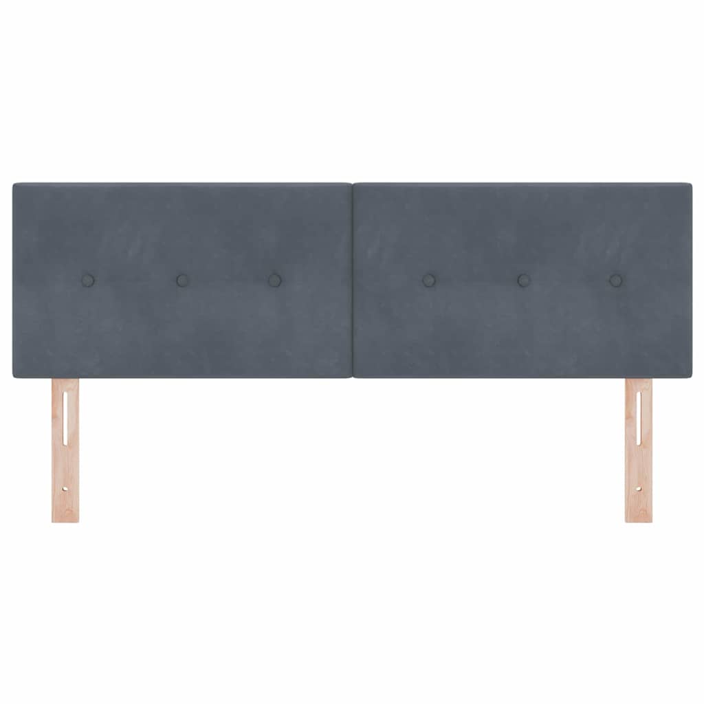 Uzglavlje Tamno siva 144 cm Baršun