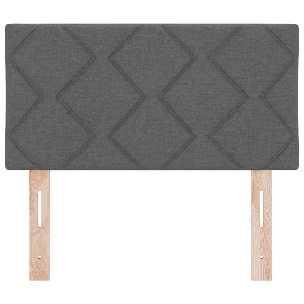Uzglavlje Tamno siva 80 cm tkanina