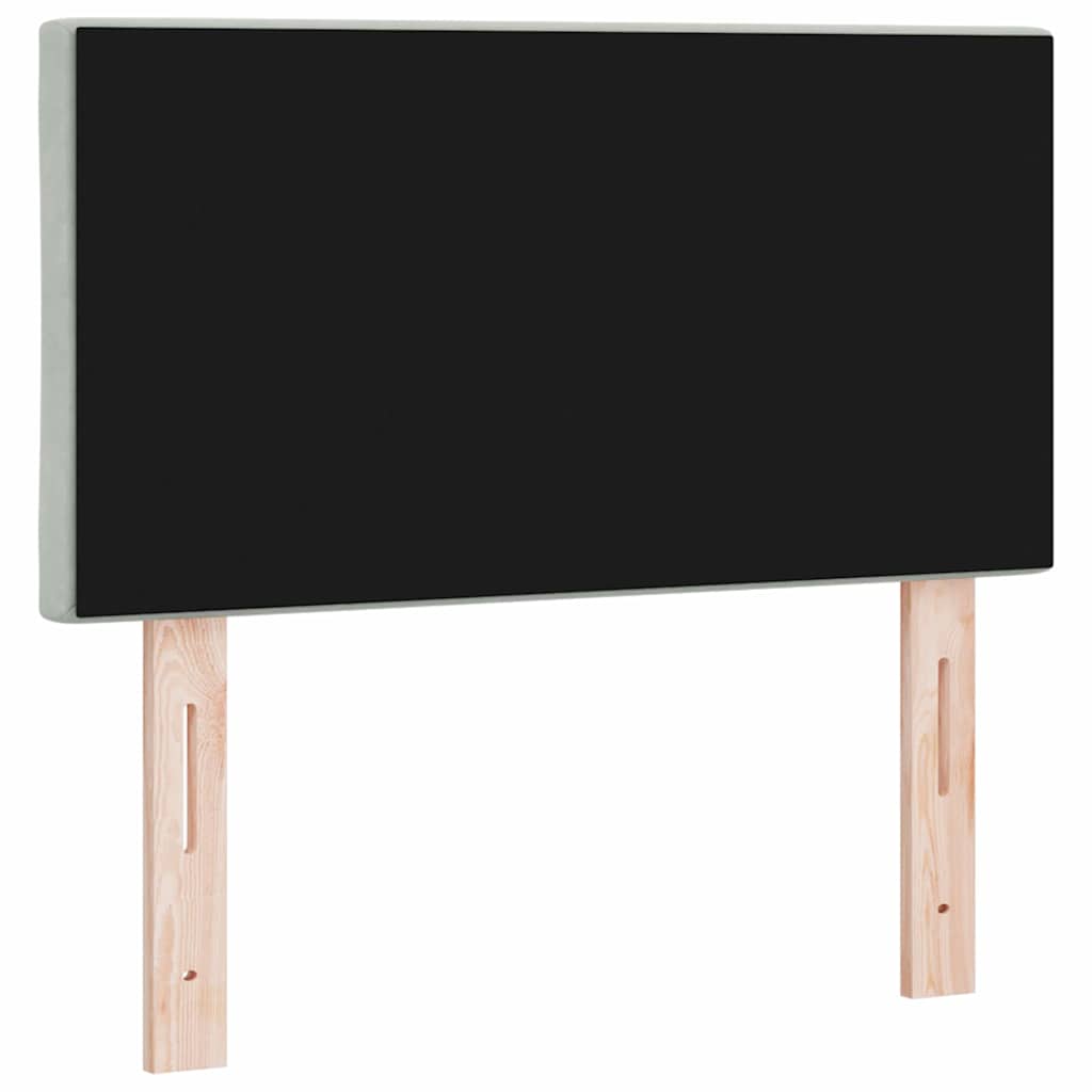 Uzglavlje Svijetlo siva 80 cm Baršun