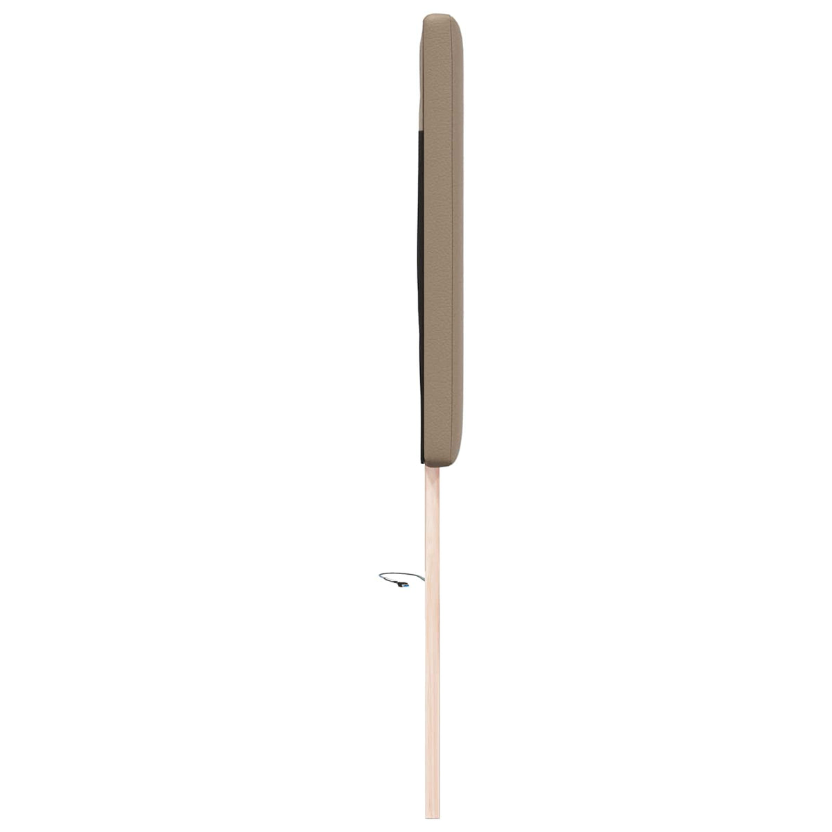 LED glava kreveta Boja cappuccina 144 cm Lažna koža