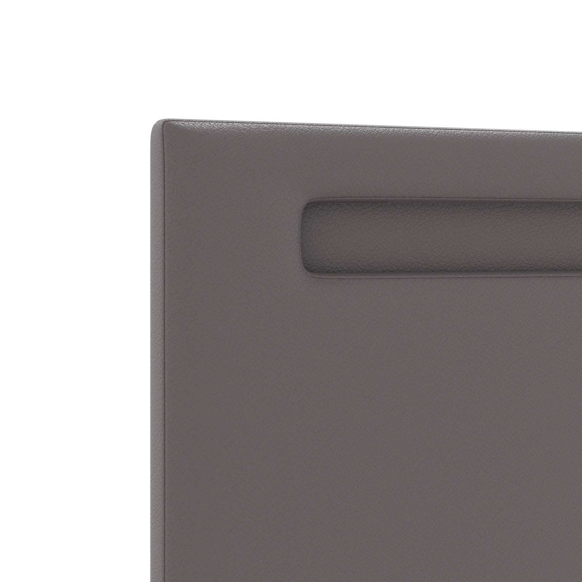 LED glava kreveta Siva 160 cm Lažna koža