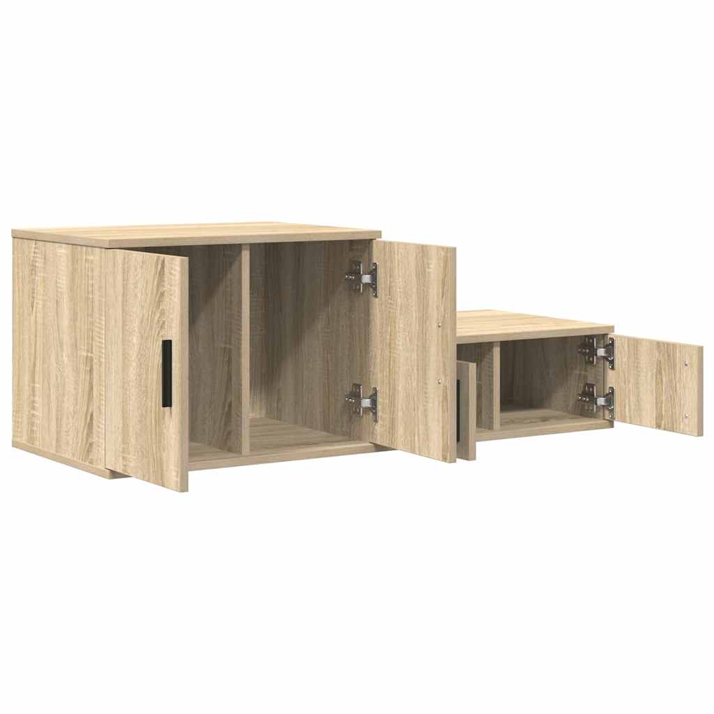 Ormarić za pohranu 2 pcs Sonoma hrast 127 x 41 x 40 cm