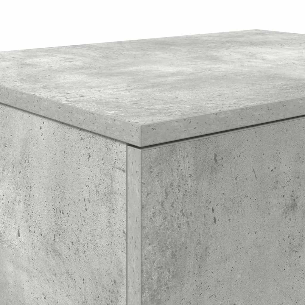 Ormarić za pohranu 2 pcs Betonski sivi 127 x 41 x 40 cm