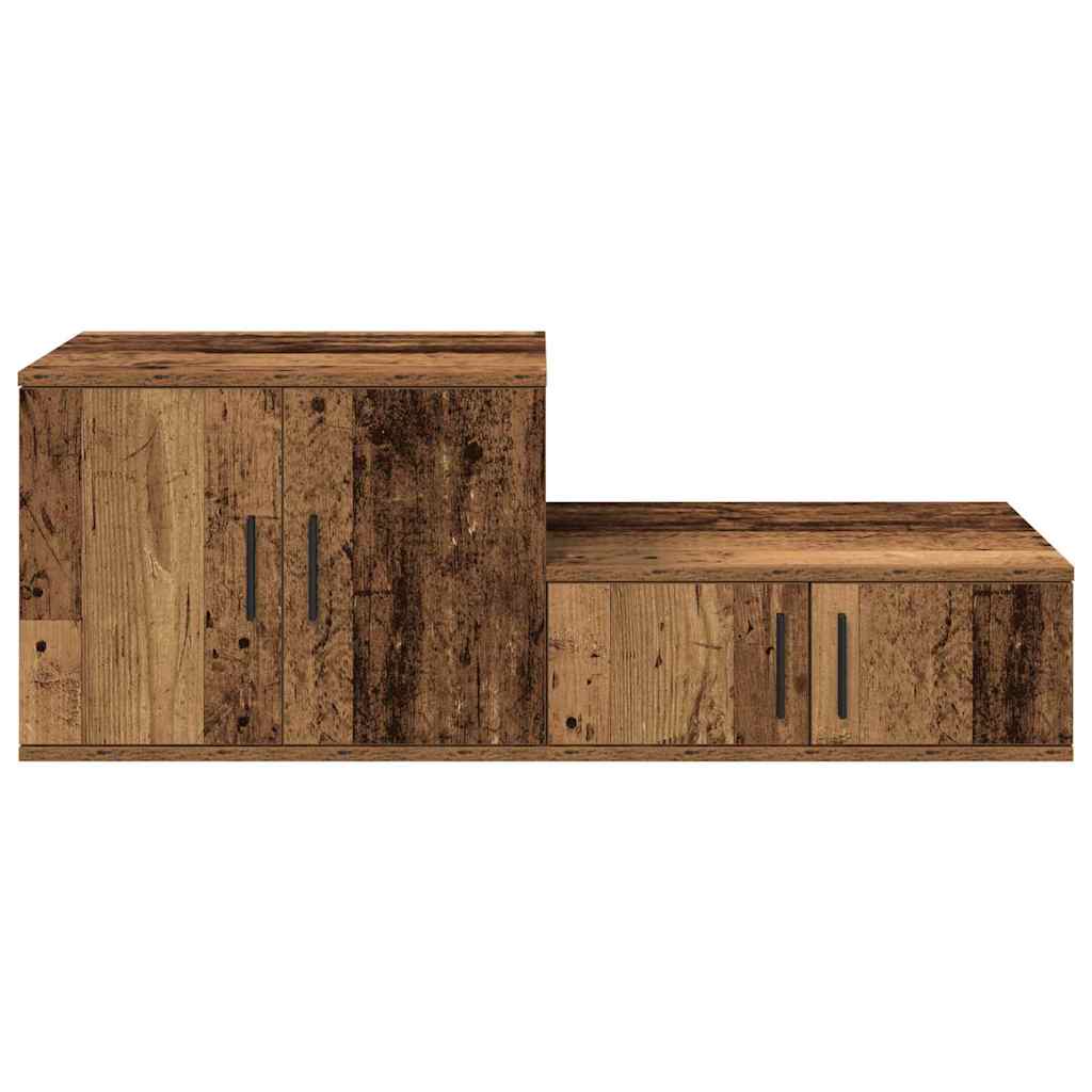 Ormarić za pohranu 2 pcs Staro drvo 127 x 41 x 40 cm