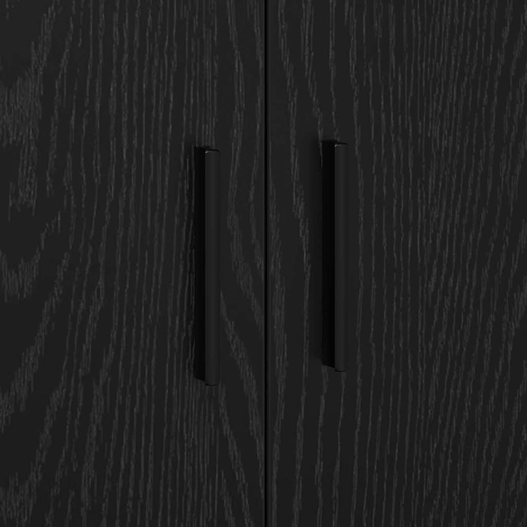Ormarić za pohranu 2 pcs Crni hrast 118 x 41 x 40 cm