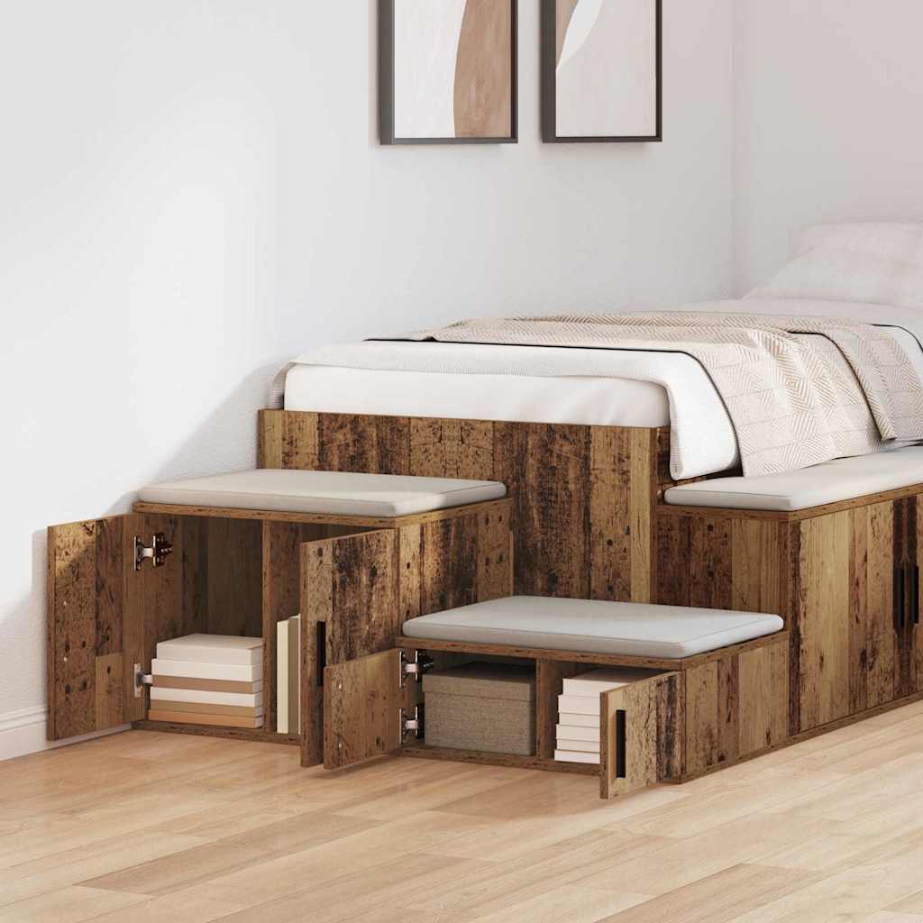 Ormarić za pohranu 2 pcs Staro drvo 118 x 41 x 40 cm
