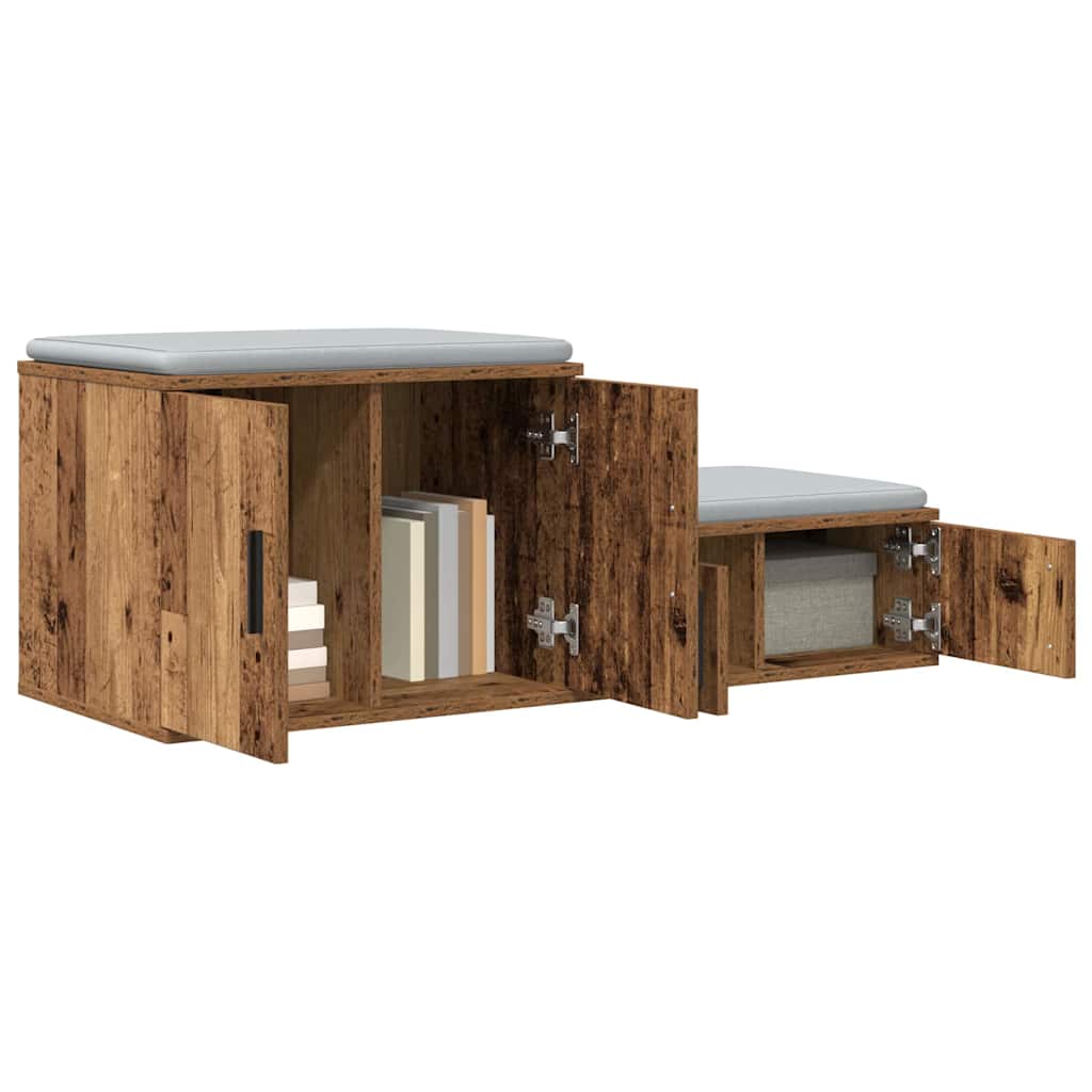 Ormarić za pohranu 2 pcs Staro drvo 118 x 41 x 40 cm