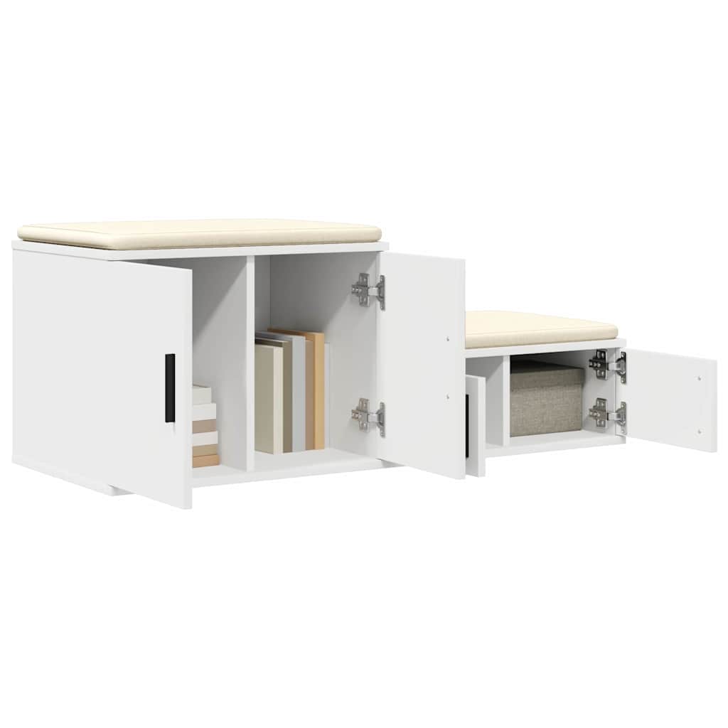 Ormarić za pohranu 2 pcs Bijelo 108 x 41 x 40 cm