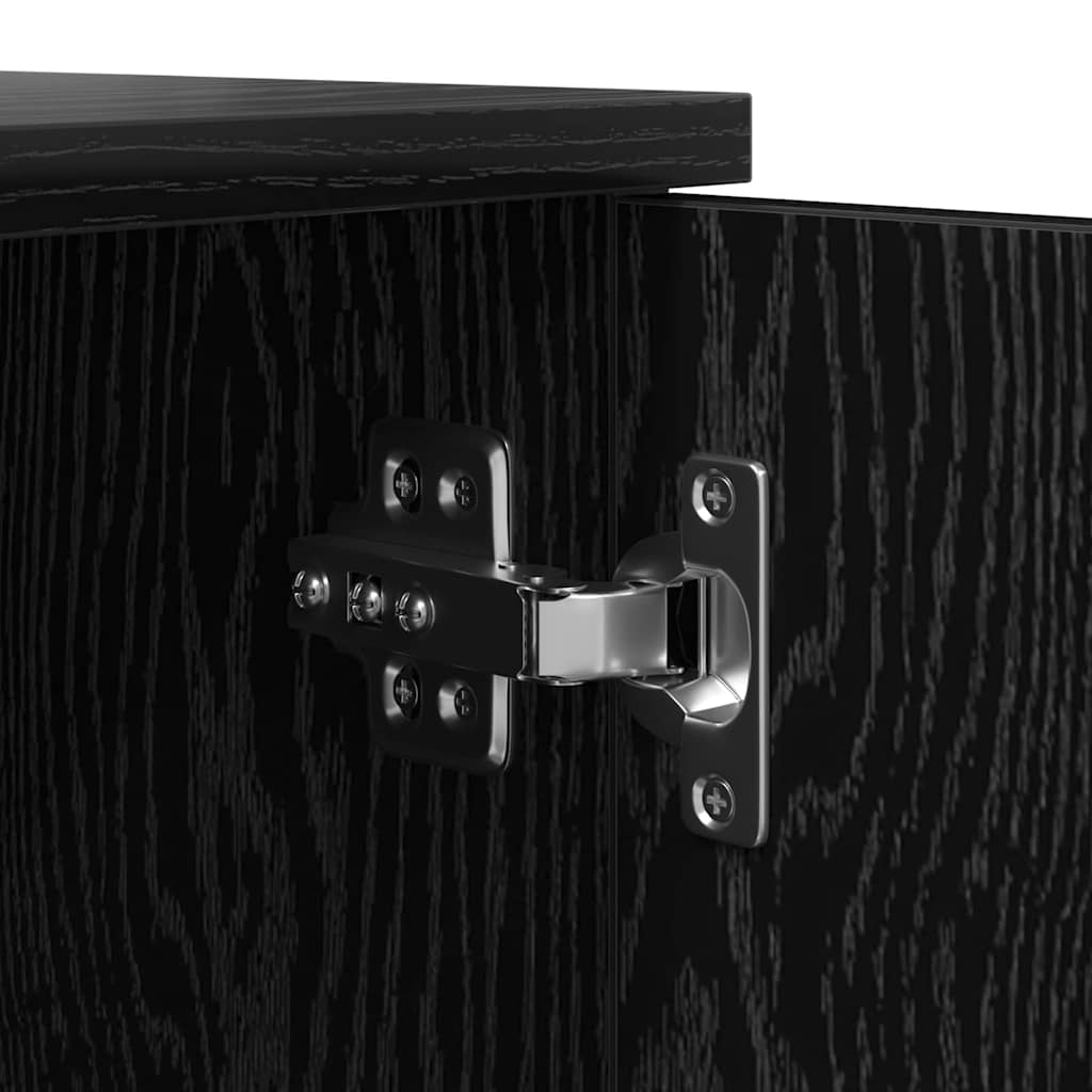 Ormarić za pohranu 2 pcs Crni hrast 108 x 41 x 40 cm