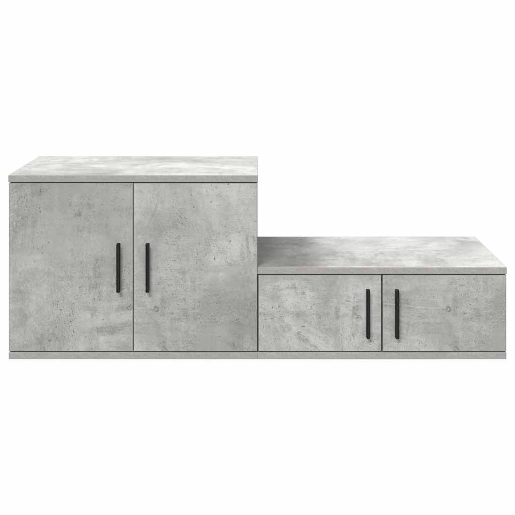 Ormarić za pohranu 2 pcs Betonski sivi 108 x 41 x 40 cm