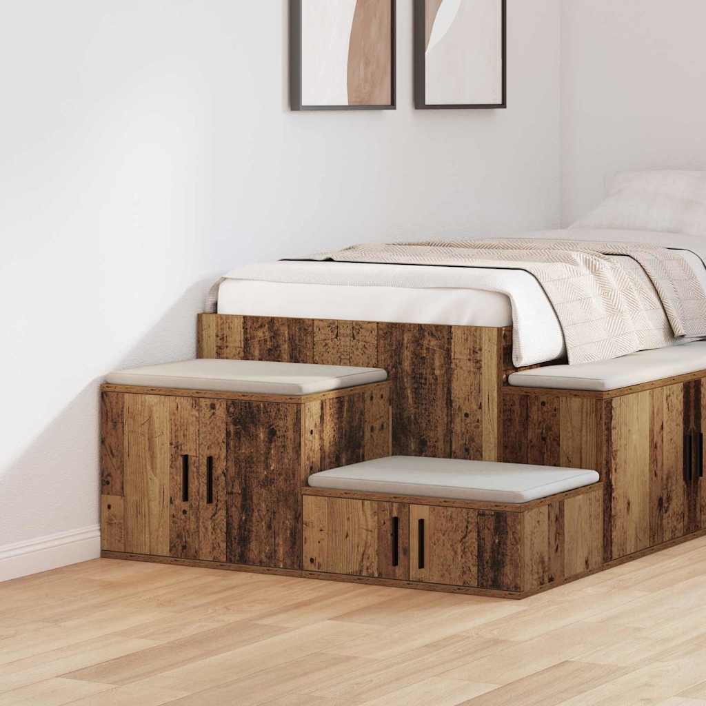 Ormarić za pohranu 2 pcs Staro drvo 108 x 41 x 40 cm