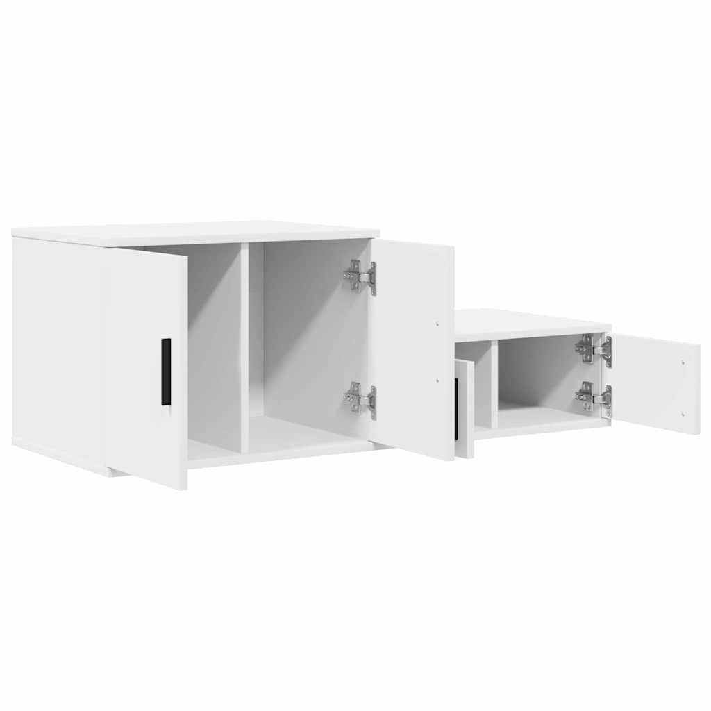 Ormarić za pohranu 2 pcs Bijelo 103 x 41 x 40 cm