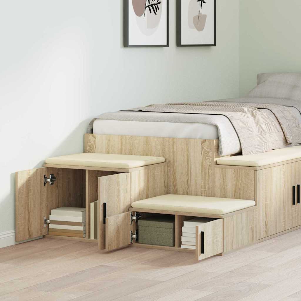 Ormarić za pohranu 2 pcs Sonoma hrast 103 x 41 x 40 cm