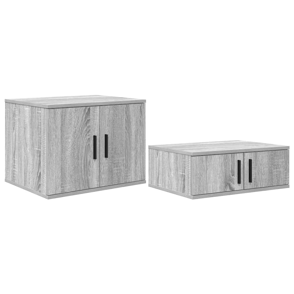 Ormarić za pohranu 2 pcs Siva Sonoma 103 x 41 x 40 cm