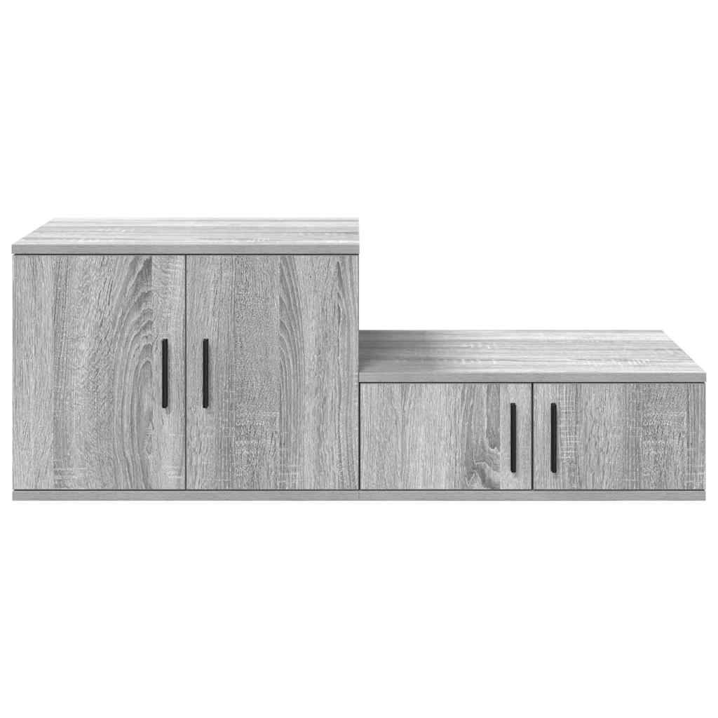 Ormarić za pohranu 2 pcs Siva Sonoma 103 x 41 x 40 cm