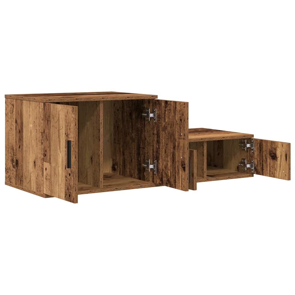 Ormarić za pohranu 2 pcs Staro drvo 103 x 41 x 40 cm