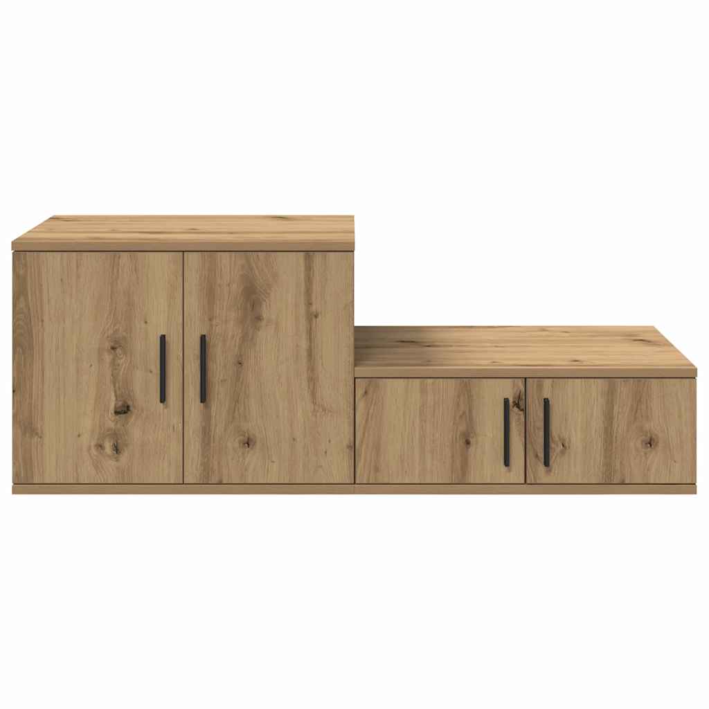 Ormarić za pohranu 2 pcs Umjetnički hrast 103 x 41 x 40 cm