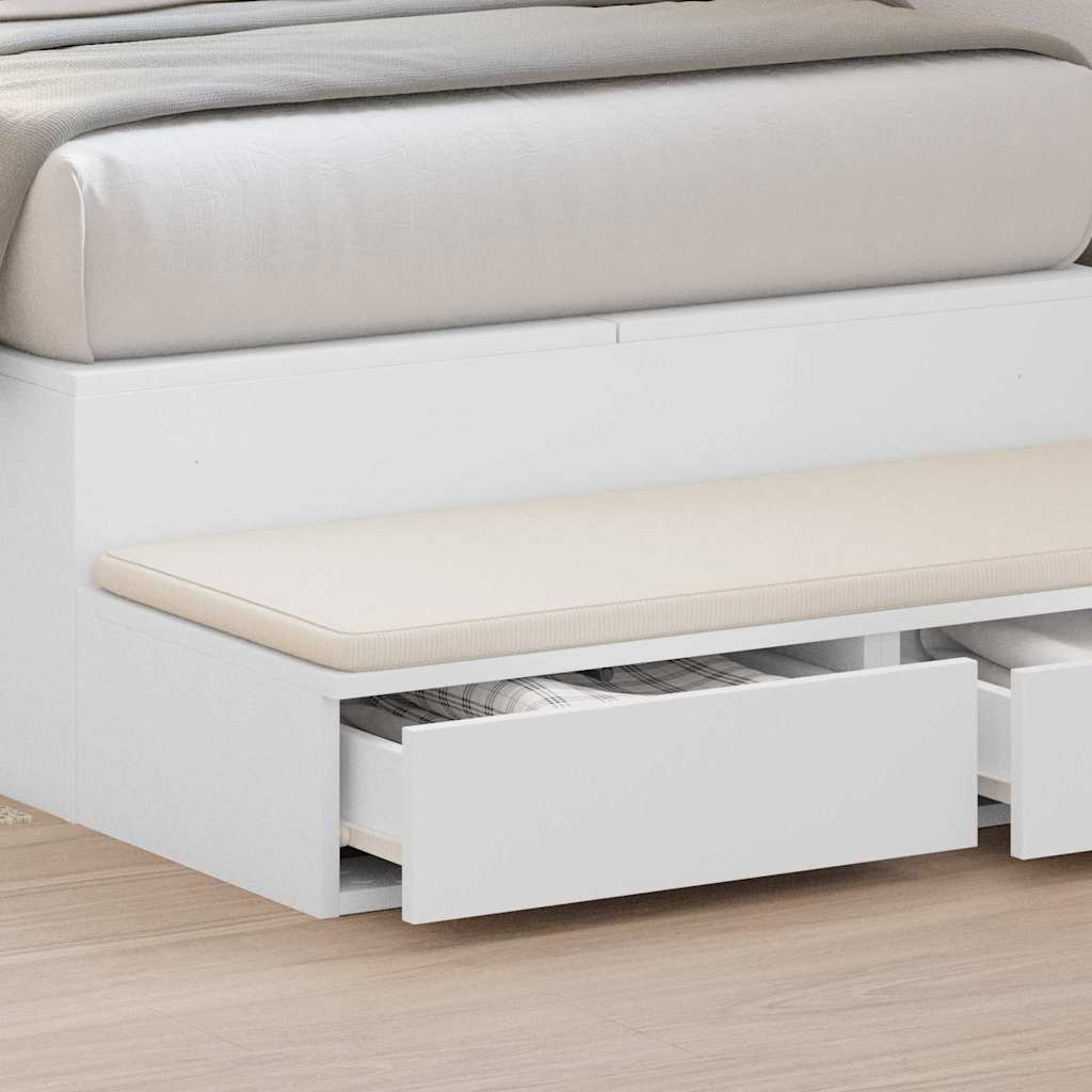 Ladice za krevet Bijelo 100 x 36,5 x 16,5 cm Konstruirano drvo