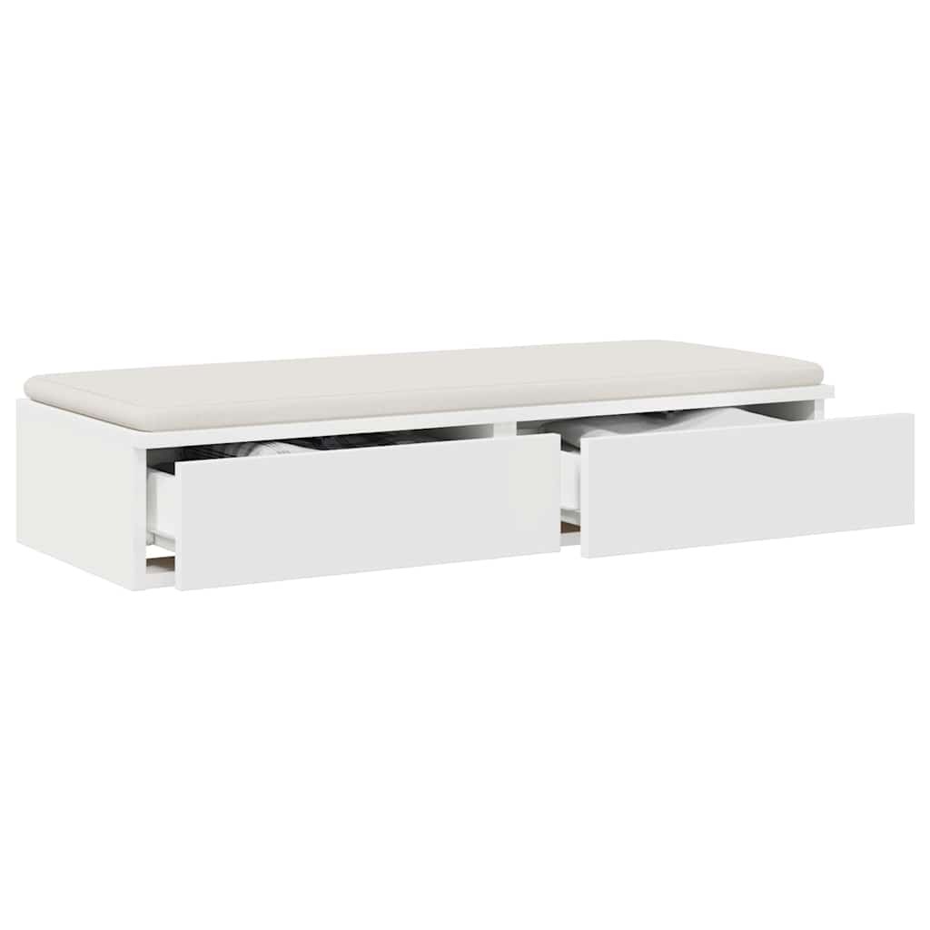 Ladice za krevet Bijelo 100 x 36,5 x 16,5 cm Konstruirano drvo