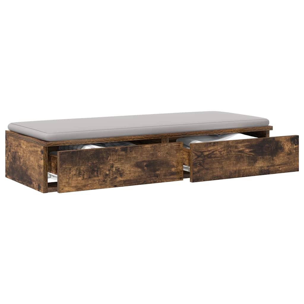 Ladice za krevet s ladicama Dimljeni hrast 100 x 36,5 x 16,5 cm