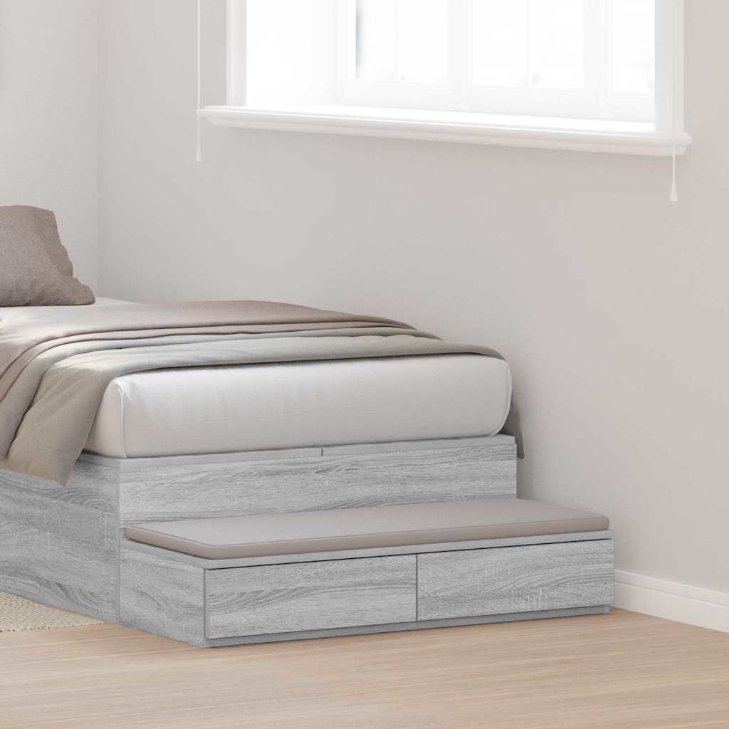Ladice za krevet s ladicama Siva Sonoma 100 x 36,5 x 16,5 cm