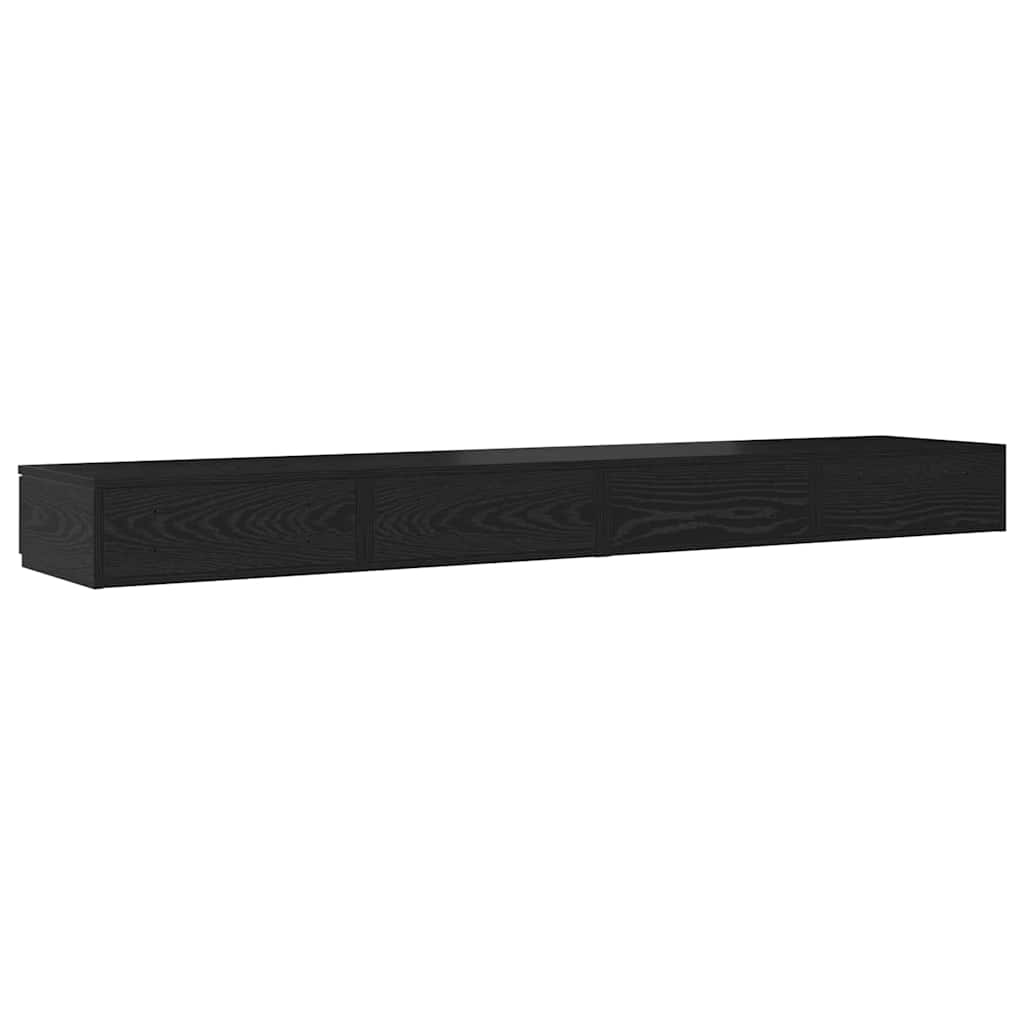 Ladice za krevet s ladicama Crni hrast 200 x 36,5 x 16,5 cm