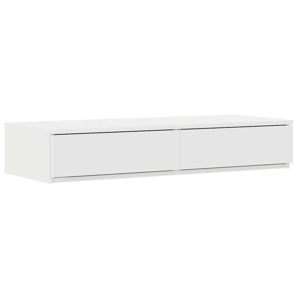 Ladice za krevet Bijelo 80 x 36,5 x 16,5 cm Konstruirano drvo