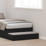 Ladice za krevet s ladicama Crni hrast 80 x 36,5 x 16,5 cm