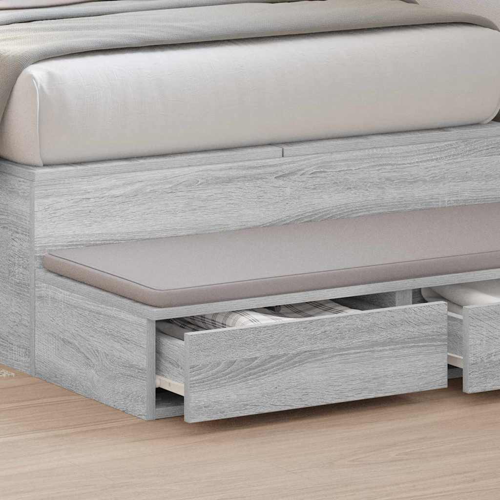 Ladice za krevet s ladicama Siva Sonoma 80 x 36,5 x 16,5 cm
