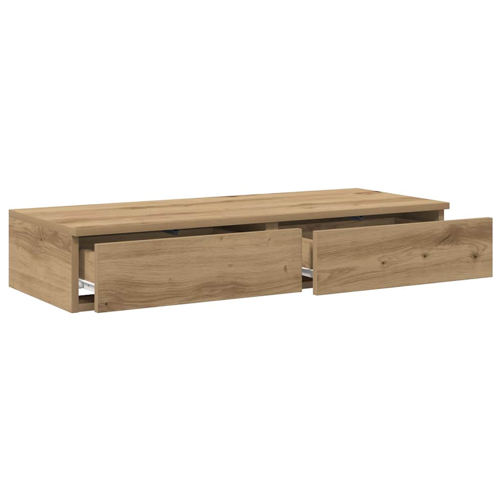 Ladice za krevet Umjetnički hrast 80 x 36,5 x 16,5 cm