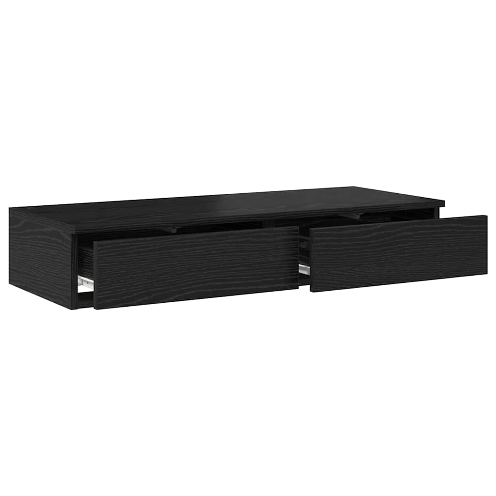 Ladice za krevet s ladicama Crni hrast 90 x 36,5 x 16,5 cm