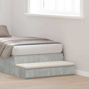 Ladice za krevet s ladicama Betonski sivi 90 x 36,5 x 16,5 cm