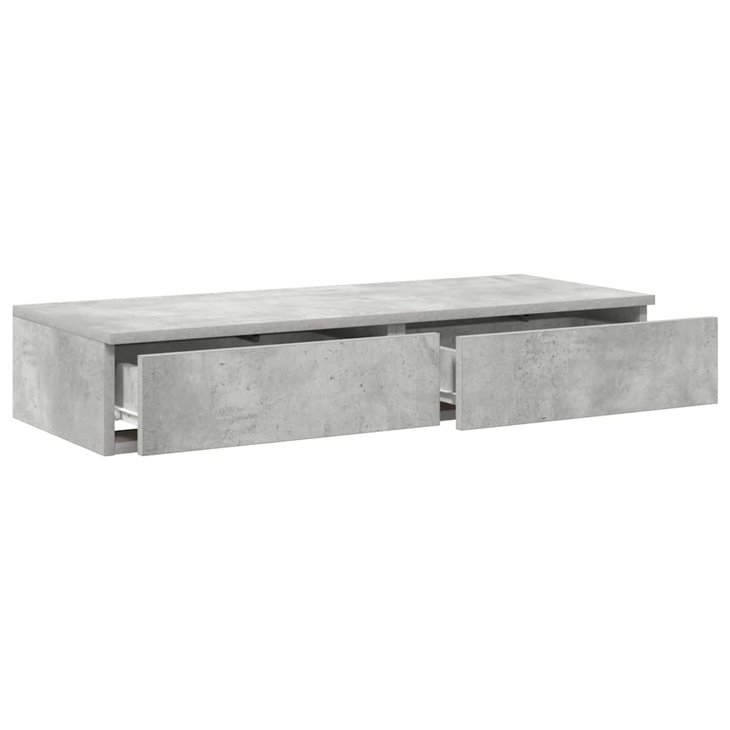 Ladice za krevet s ladicama Betonski sivi 90 x 36,5 x 16,5 cm