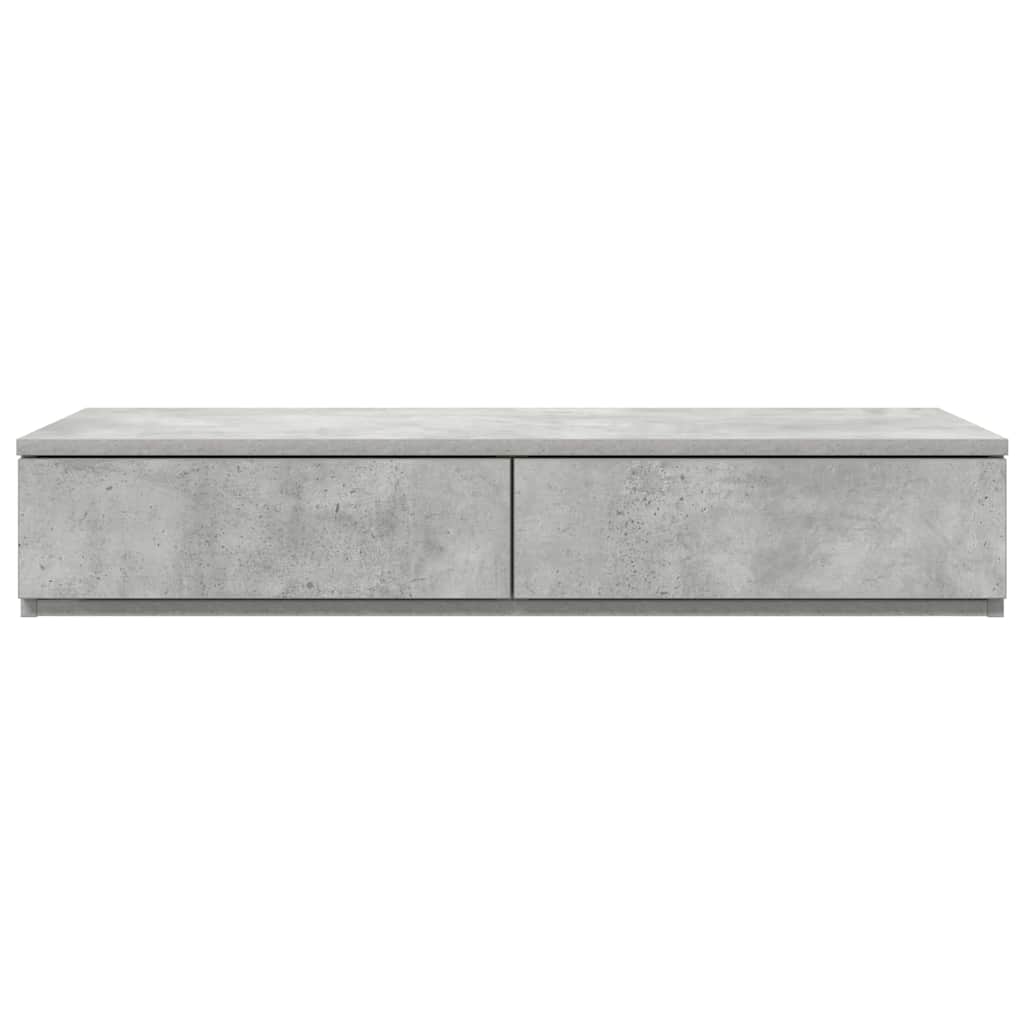 Ladice za krevet s ladicama Betonski sivi 90 x 36,5 x 16,5 cm
