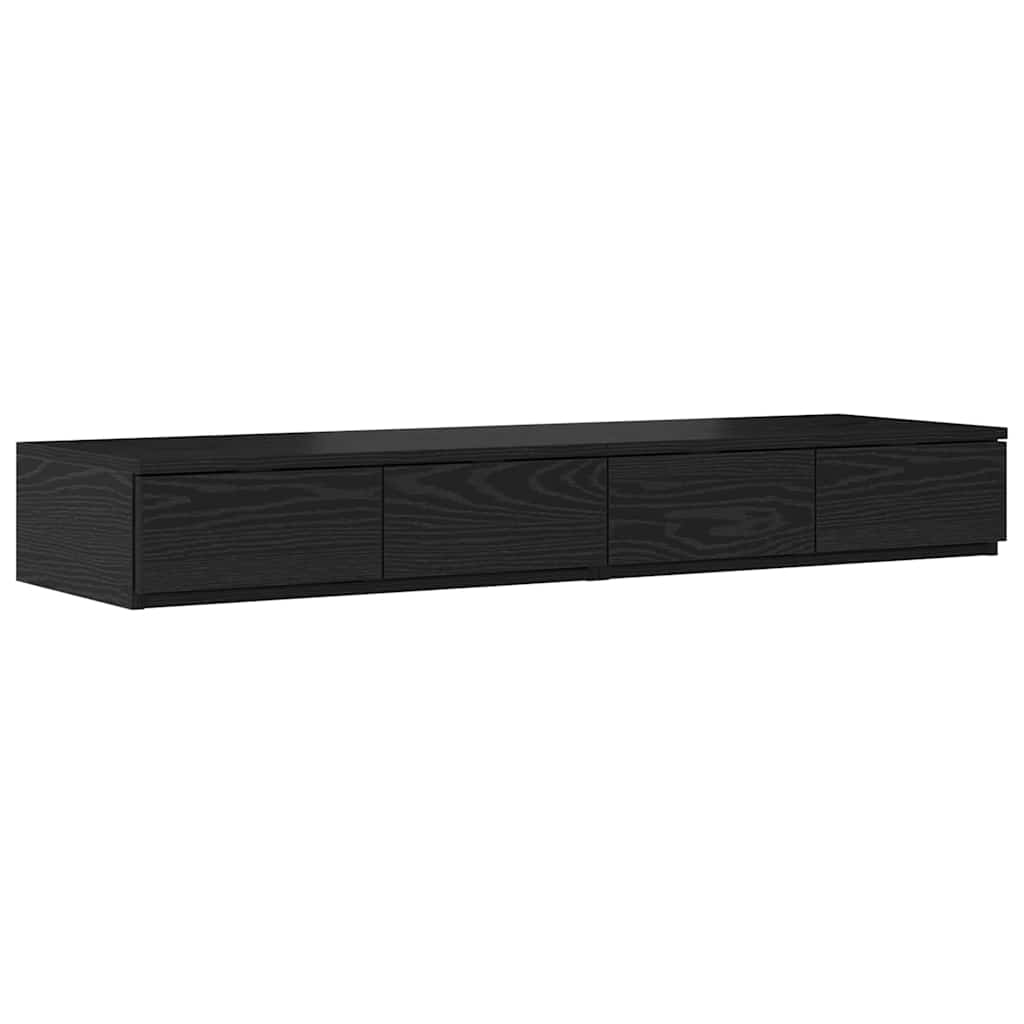 Ladice za krevet s ladicama Crni hrast 120 x 36,5 x 16,5 cm