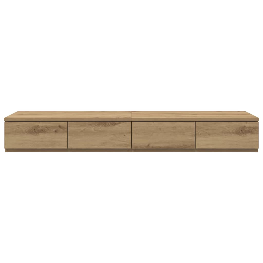 Ladice za krevet Umjetnički hrast 120 x 36,5 x 16,5 cm