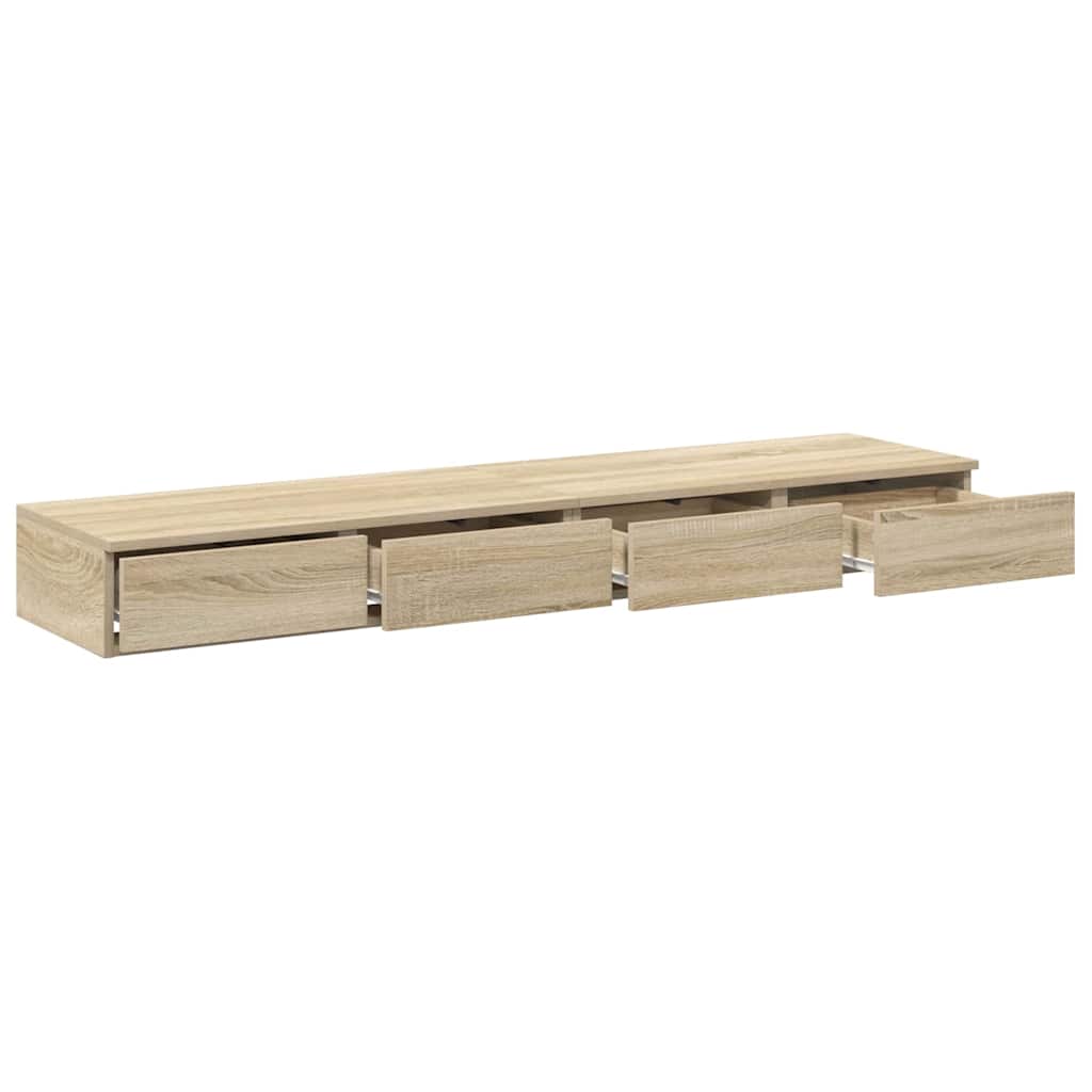 Ladice za krevet s ladicama Sonoma hrast 140 x 36,5 x 16,5 cm