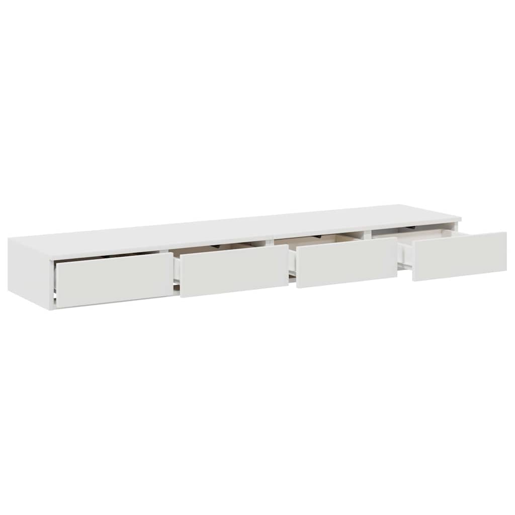 Ladice za krevet Bijelo 150 x 36,5 x 16,5 cm Konstruirano drvo